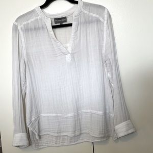 White Michael Stars long sleeve